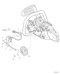 Page I Diagram and Parts List for 08007505 - 08999999 Echo Chainsaw