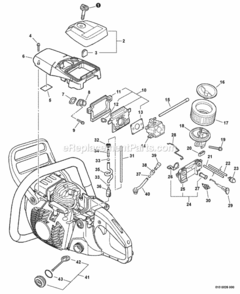 Part Location Diagram of V471003780 Echo Pipe - 3 X 6 X 92 -- Black