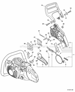 Part Location Diagram of V452001281 Echo Spring