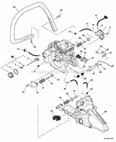 Part Location Diagram of C400000551 Echo Handle - Front