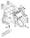 Page B Diagram and Parts List for  Echo Chainsaw