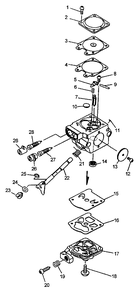 Part Location Diagram of 12311743130 Echo Shaft-Throttle