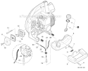 Fuel System, Side Handle Diagram and Parts List for P33711001001-P33711999999 Echo Chipper Shredder