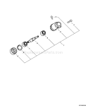Page G Diagram and Parts List for 05084366 - 05147267 Echo Trimmer