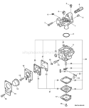 Page A Diagram and Parts List for 07003101 - 07999999 Echo Trimmer