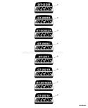 Page L Diagram and Parts List for 07003101 - 07999999 Echo Trimmer