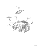 Page B Diagram and Parts List for 07003017 - 07003100 Echo Trimmer