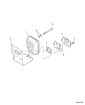 Page D Diagram and Parts List for 07003017 - 07003100 Echo Trimmer