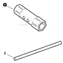 Page P Diagram and Parts List for S09812001001-S09812999999 Echo Trimmer