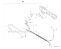 Control Handle Diagram and Parts List for S09911001001-S09911999999 Echo Trimmer