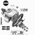 Page K Diagram and Parts List for S69811001001 - S69811999999 Echo Hedge Trimmer