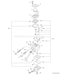 Part Location Diagram of P005002040 Echo Shaft-Throttle