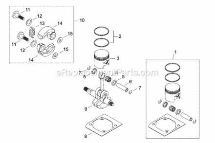 Clutch_Shoe_Piston Diagram and Parts List for  Echo Edger