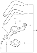 Part Location Diagram of 35123266230 Echo Bracket-handle-upper