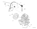 Ignition Diagram and Parts List for S67711001001-S67711999999 Echo Trimmer