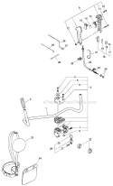 U-Handle Kit Diagram and Parts List for S67711001001-S67711999999 Echo Trimmer