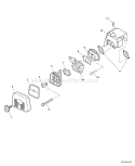 Page H Diagram and Parts List for P05711001001 - P05711999999 Echo Leaf Blower / Vacuum
