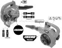 Labels Diagram and Parts List for P05412001001-P05412999999 Echo Leaf Blower / Vacuum