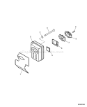Part Location Diagram of A313000821 Echo Guide-Exhaust-Outer