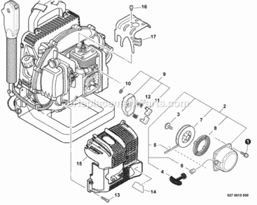 Part Location Diagram of P022036640 Echo Spring, Rewind