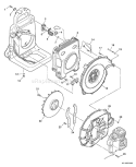 Page F Diagram and Parts List for P02212001001-P02212999999 Echo Leaf Blower / Vacuum