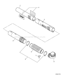 Page L Diagram and Parts List for P09912001001-P09912999999 Echo Leaf Blower / Vacuum