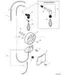 Page H Diagram and Parts List for P09912001001-P09912999999 Echo Leaf Blower / Vacuum