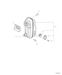 Page E Diagram and Parts List for 05006502 - 05999999 Echo Leaf Blower / Vacuum