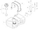Fuel System Diagram and Parts List for P05311001001-P05311999999 Echo Leaf Blower / Vacuum