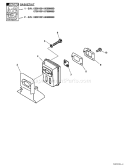 Page E Diagram and Parts List for 05001001 - 05999999 Echo Edger