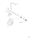 Page K Diagram and Parts List for E08713001001-E08713999999 Echo Pole Saw