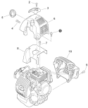 Covers Diagram and Parts List for E04411001001-E04411999999 Echo Pole Saw