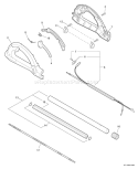 Page B Diagram and Parts List for E08612001001-E08612999999 Echo Pole Saw