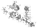 Page C Diagram and Parts List for 0039001 - 0083386 Echo Trimmer