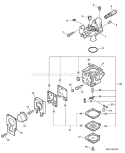 Page A Diagram and Parts List for 08001001 - 08999999 Echo Trimmer