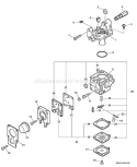 Page A Diagram and Parts List for 06001337 - 06001476 Echo Trimmer