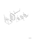 Page E Diagram and Parts List for 05182135 - 05281189 Echo Trimmer