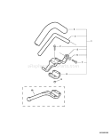 Page G Diagram and Parts List for 10001301 - 10999999 Echo Trimmer
