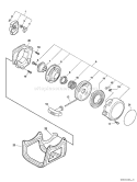 Page P Diagram and Parts List for 08002838 - 08017570 Echo Trimmer