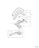 Page G Diagram and Parts List for 08002838 - 08017570 Echo Trimmer