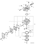 Page A Diagram and Parts List for 08002838 - 08017570 Echo Trimmer