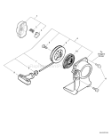 Page O Diagram and Parts List for 07001001 - 07001448 Echo Trimmer
