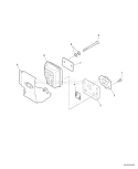 Page E Diagram and Parts List for 09001085 - 09999999 Echo Trimmer