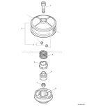 Page P Diagram and Parts List for S04113001001 - S04113999999 Echo Trimmer