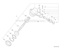 Page K Diagram and Parts List for S03912001001 - S03912999999 Echo Trimmer