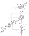 Page A Diagram and Parts List for 07001275 - 07999999 Echo Trimmer