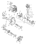 Page D Diagram and Parts List for 001001 - 161628 Echo Trimmer