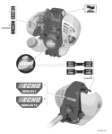 Page K Diagram and Parts List for 08054294 - 08999999 Echo Trimmer
