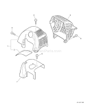 Page B Diagram and Parts List for 08054294 - 08999999 Echo Trimmer