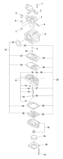 Page A Diagram and Parts List for 04001001 - 04999999 Echo Trimmer